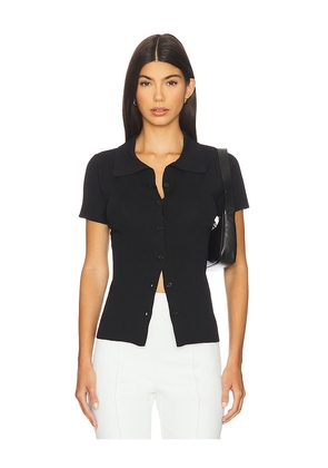 ALL THE WAYS Kelia Button Up Top in Black. Size S. Also in XS, M, L.