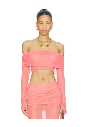 Bananhot Lena Shirt in Coral. Size S. Also in XS, M, L.