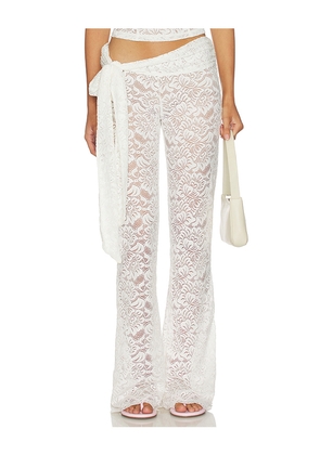 Bananhot Vecna Pants in White. Size S. Also in XS, M, L.