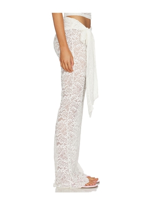 Bananhot Vecna Pants in White. Size S. Also in XS, M, L.