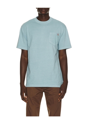 Dickies Heavy Weight Pocket Tee in Baby Blue. Size S. Also in M, L, XL/1X, XXL/2X.
