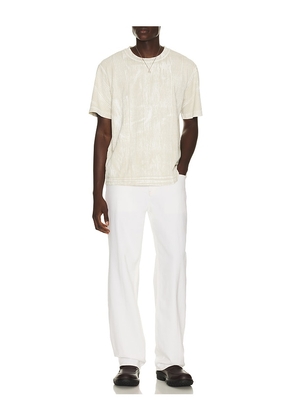 AGOLDE Asha Mock Neck Tee in Cream. Size S. Also in M.