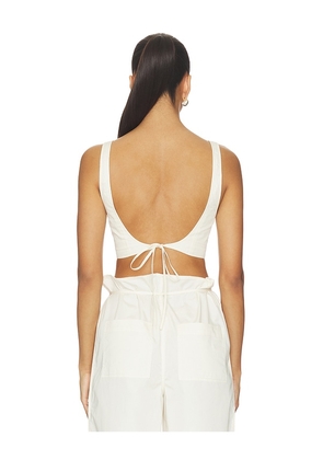 EAVES Syra Bra Top in Ivory. Size XS. Also in XXS, M, XL.