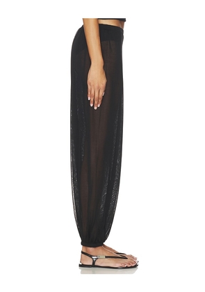 EAVES Kai Knit Balloon Pant in Black. Size XS. Also in XXS, S, M, L, XL.