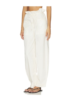 EAVES Syra Pant in Ivory. Size XXS. Also in S, M, L, XL.
