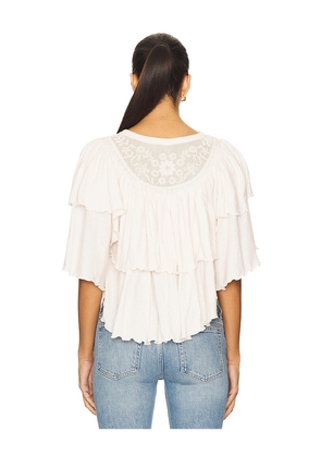 Free People Rose Party Tee in Ivory. Size M. Also in XS, S.
