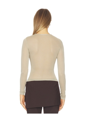 Geel Dolores Top in Beige. Size S. Also in XS, M, L.