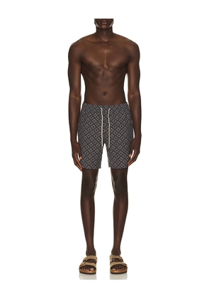 Fair Harbor Bayberry Swim Trunk in Charcoal. Size S. Also in M, L, XL/1X.