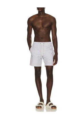 Fair Harbor Bayberry Swim Trunk in Grey. Size S. Also in M, L, XL/1X.