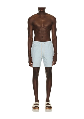 Fair Harbor Bayberry Swim Trunk in Teal. Size S. Also in M, L, XL/1X.
