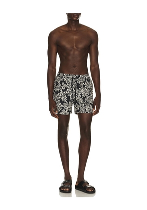Fair Harbor Bungalow Swim Trunk in Black. Size S. Also in M, L, XL/1X.