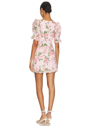 MAJORELLE Chrishelle Mini Dress in Pink. Size L. Also in M, S, XL, XS.