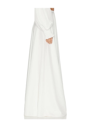 Norma Kamali Flared Skirt To Floor in White. Size XS. Also in S.
