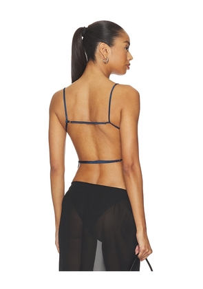 LIONESS Camille Backless Top in Navy. Size S. Also in XS, M, L.