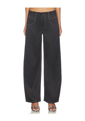 LIONESS Serenity Satin Pant in Black. Size S. Also in XXS, XS, M, L, XL.