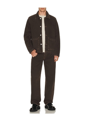 Sunflower Worker Jacket in Brown. Size S. Also in M.