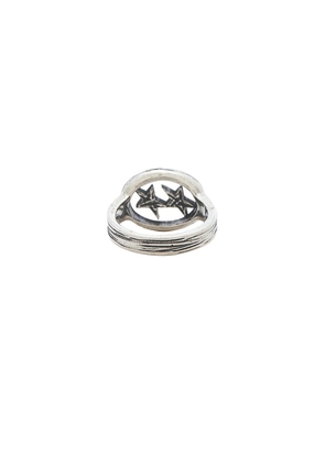 Two Jeys Mini Superstar Ring in Metallic Silver. Size 16. Also in 18, 20, 22.