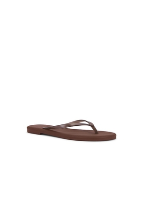 TKEES Aqua Flip Flops in Brown. Size 5. Also in 6, 7, 10.