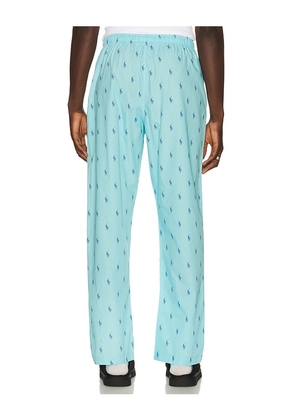 Polo Ralph Lauren Polo Pony Pajama Pant in Baby Blue. Size S. Also in M, L, XL/1X.