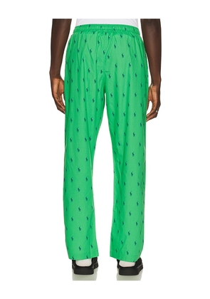 Polo Ralph Lauren Polo Pony Pajama Pant in Green. Size S. Also in M, L, XL/1X.