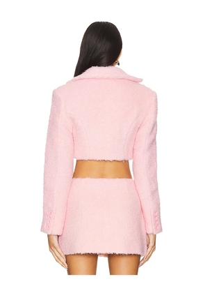 Yuhan Wang Faux Fur Cropped Jacket in Pink. Size M. Also in L.