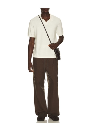 Rails Baker Polo in Cream. Size S. Also in M, L, XL/1X.