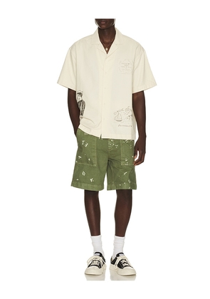 President's Bermuda Fatigue Dust Shorts in Green. Size 30. Also in 32, 34, 36.