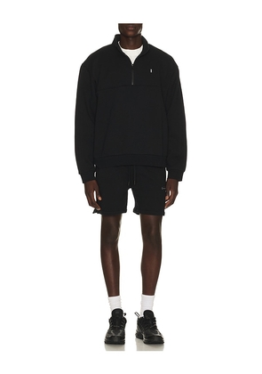 Whitespace Fleece Shorts in Black. Size S. Also in M, L, XL/1X, XXL/2X.