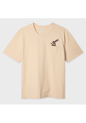 Paul Smith Beige Rabbit Pocket T-Shirt White
