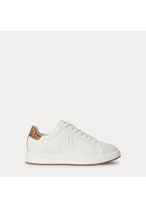 Ainsley Python-Embossed-Trim Trainer
