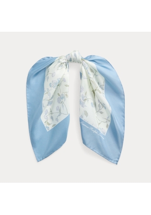 Floral Silk Square Scarf