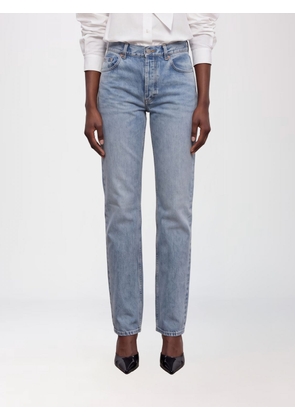 SAINT LAURENT Jeans Woman color Denim