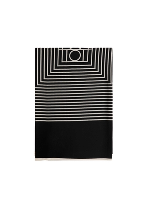 Centered Monogram Silk Scarf