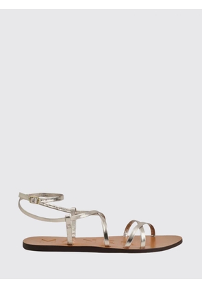 MANEBI Heeled Sandal Woman color Silver