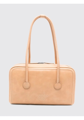 MARGE SHERWOOD Boston Smooth Leather Shoulder Bag with Double Handle
