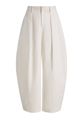 STAUD Elias Cotton-Blend Wide-Leg Pants - Moda Operandi