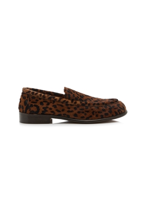Hvoya Exclusive Bowie Leopard-Print Pony Hair Loafers - Moda Operandi