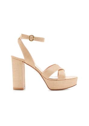 Gianvito Rossi Sabrina Haiti Satin Sandals - Moda Operandi