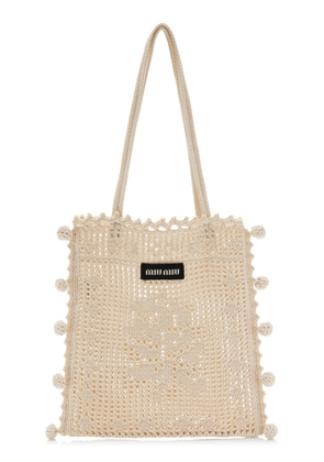 Miu Miu Mini Crochet Tote - Moda Operandi