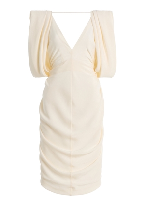 Versace Ruffled Silk Midi Dress - Moda Operandi