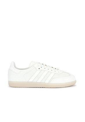 Adidas Originals Samba OG Sneaker in Off White & Crli - White. Size 7.5 (also in 6, 7, 8, 8.5, 9, 9.5, 10).