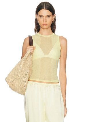 SEROYA Jori Top in Butter - Yellow. Size S (also in XS, M, L).