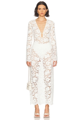 SANS FAFF Lido Dress in White - White. Size S (also in XS, M).