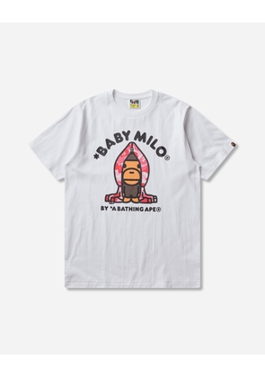 Men s ABC Camo Milo Hoodie T-Shirt White / Pink