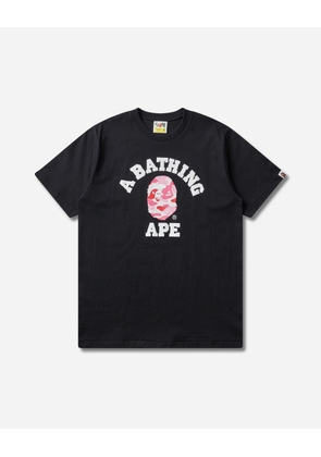 Men s ABC Camo College T-Shirt Black / Pink