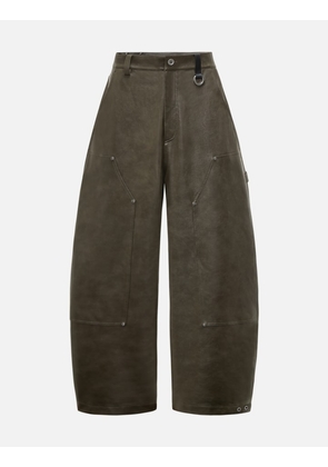 Reset Faux Leather Wide-Leg Trousers
