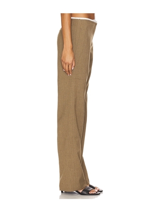 EAVES Lyla Decon Trouser in Olive. Size M. Also in XL.