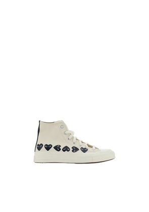 Comme Des Garçons Play x Converse White Rubber High Top Sneakers - EU40/US7