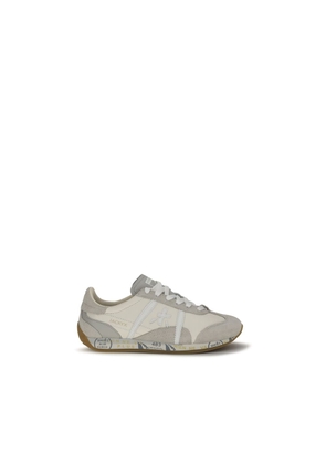 Premiata White Calf Leather Bos Taurus Low Top Sneakers - EU36/US6