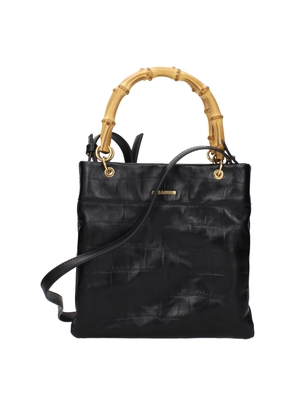 Jil Sander Black Leather Handbag